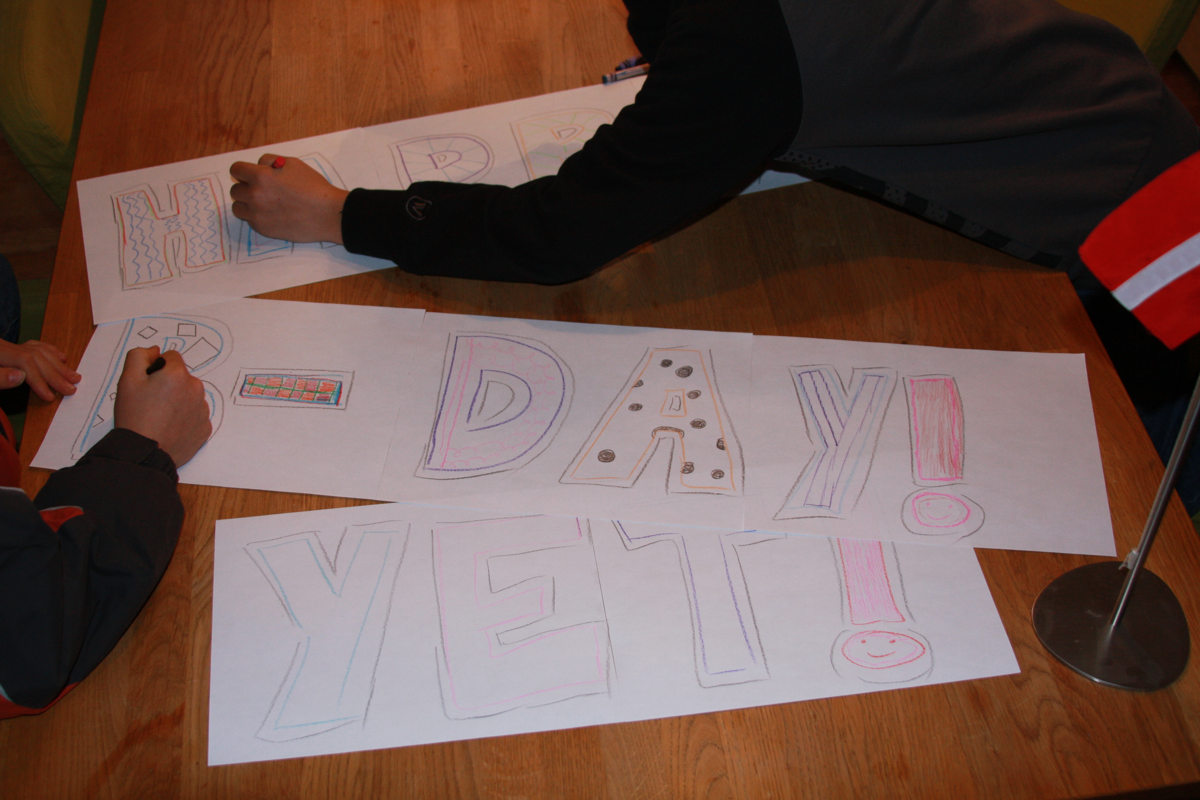 Victor and Allan Making the sign