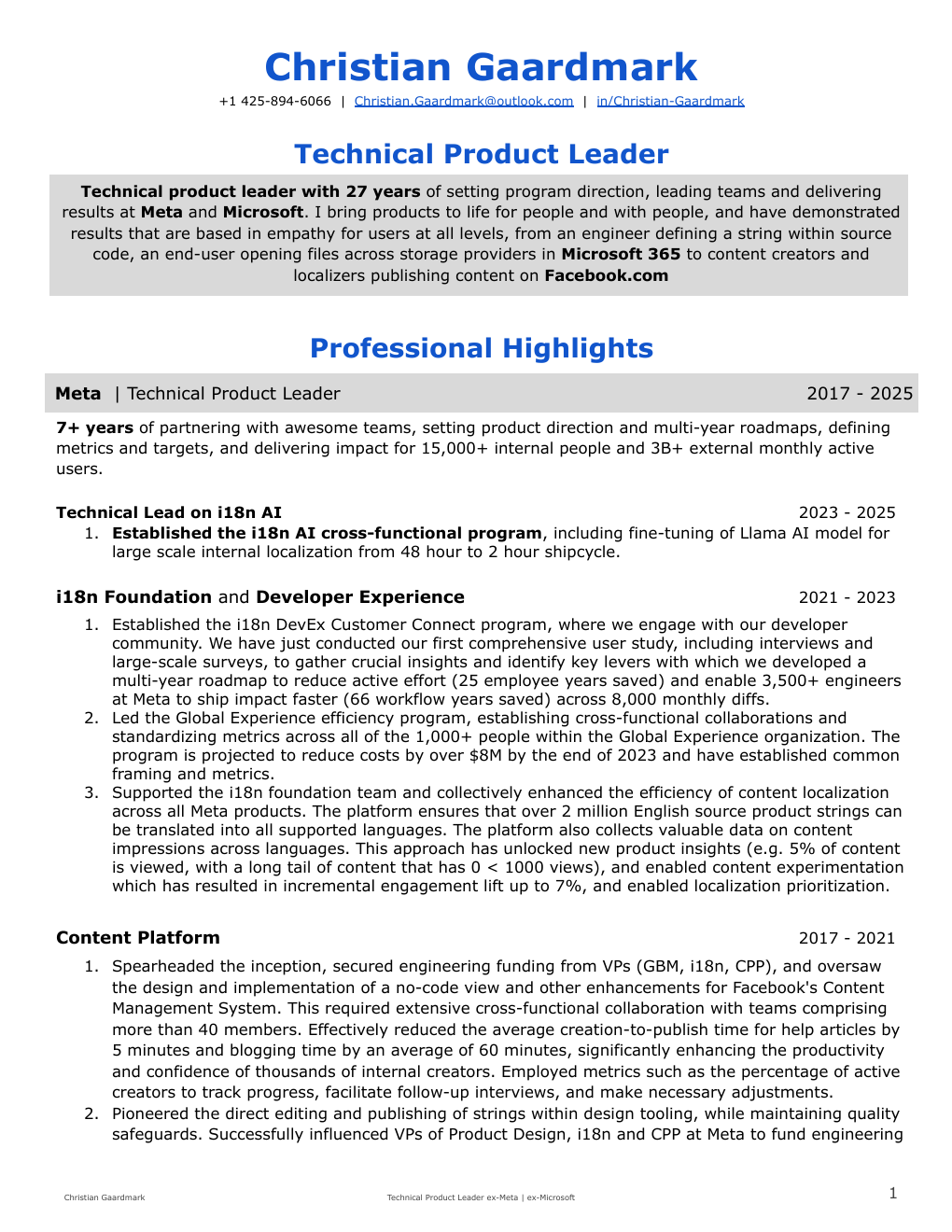 Preview of Resume